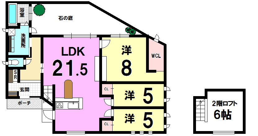 中古戸建 小倉南区蜷田若園3丁目 の不動産 住宅の物件詳細 ハウスドゥ Com スマートフォンサイト