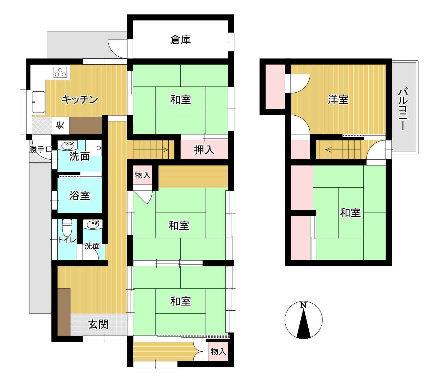 玄関 間取り広め大字久米 の不動産 住宅の物件詳細 ハウスドゥ Com スマートフォンサイト