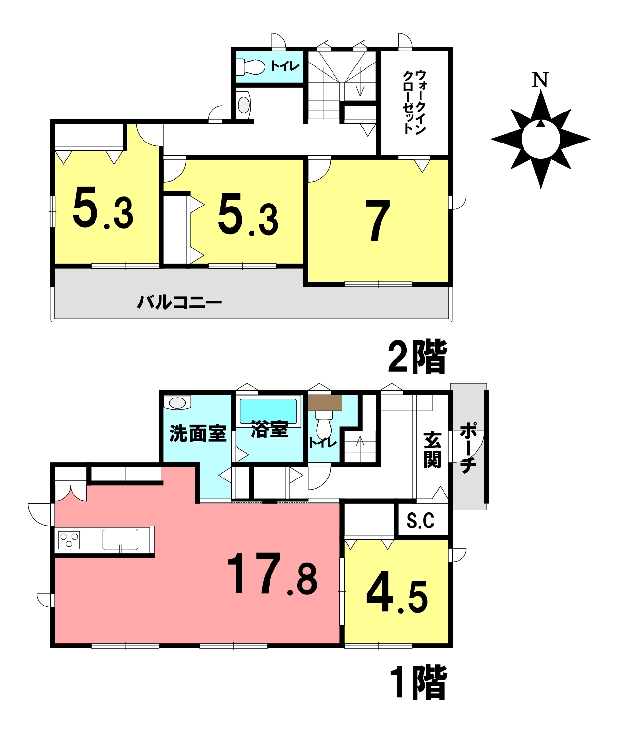 袋井市新池 新築分譲全2棟 ハウスドゥ磐田見付店 の不動産 住宅の物件詳細 ハウスドゥ Com スマートフォンサイト