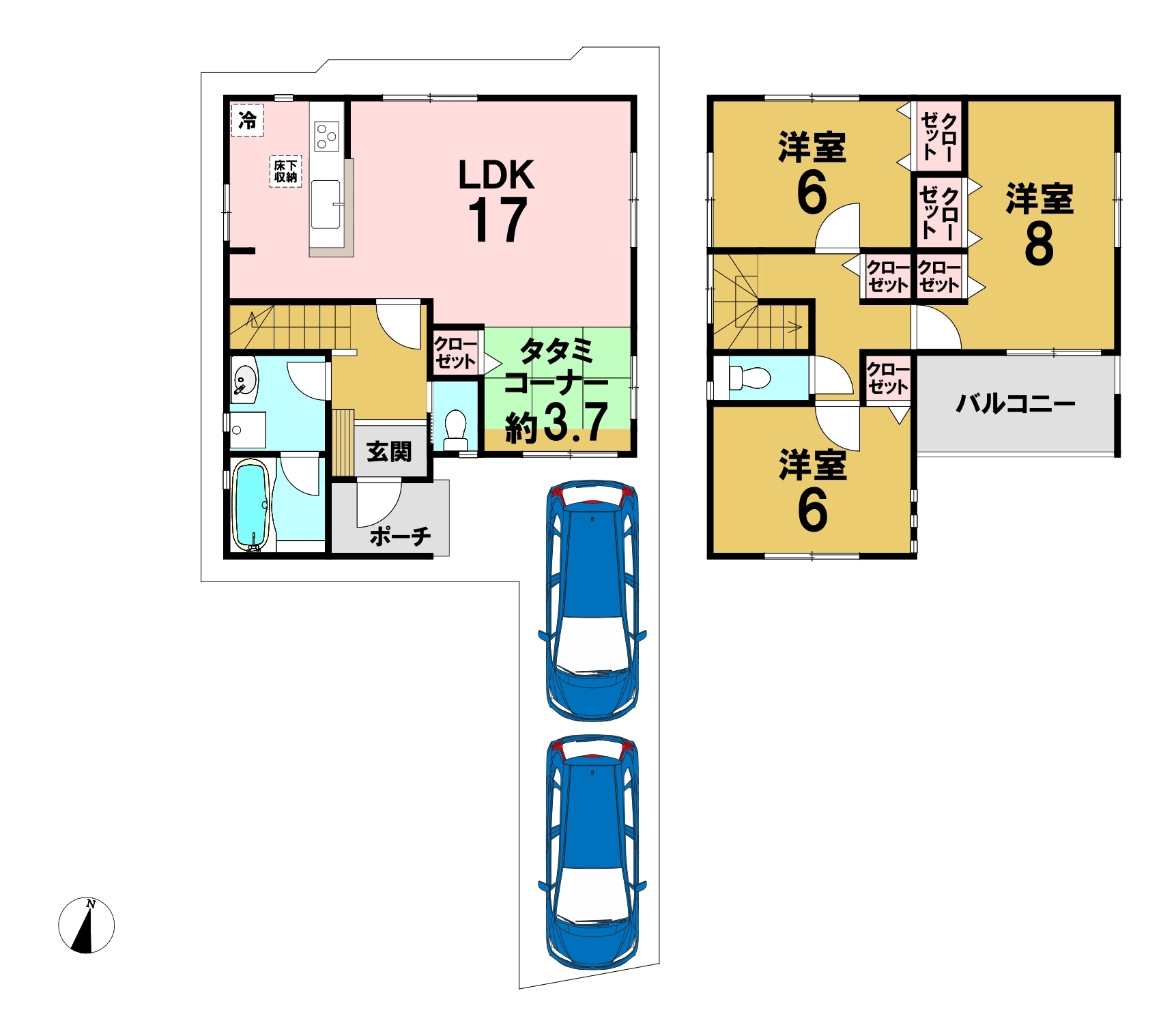 大阪府大東市御供田５丁目の新築一戸建て 3080万円 の不動産 住宅の物件詳細 ハウスドゥ Com Sp スマートフォンサイト