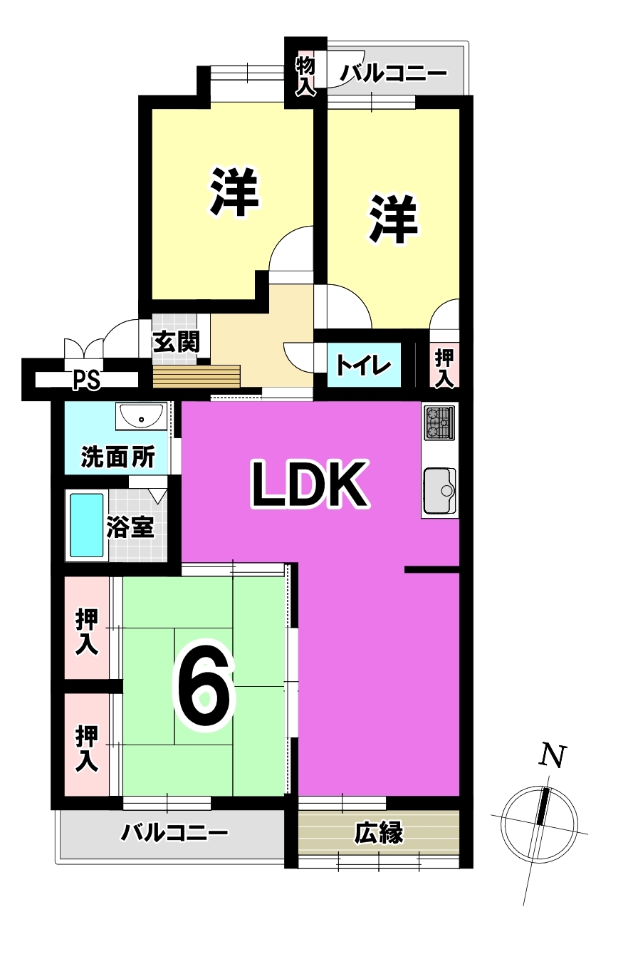 南沼グリーンマンション弐番館 マンション 沼小・沼中学校[2868641]の 